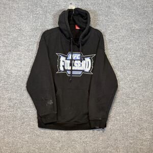 UFC Full Send Sweatshirts Mens Large Black Hoodie Ultimate Fighting‎ Rare FLAW